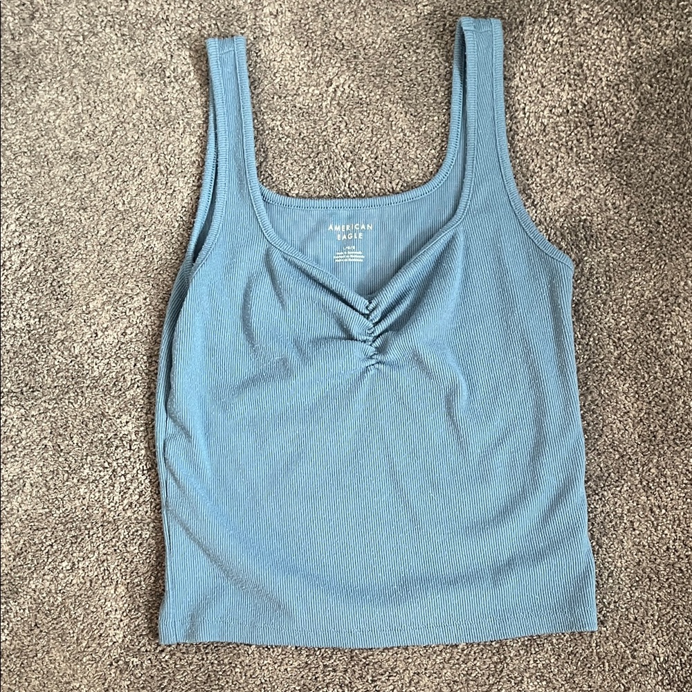 American Eagle Outfitters Teal Tank Top